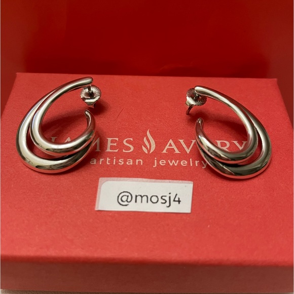 James Avery Jewelry - Retired HTF James Avery Open Swirl Earrings